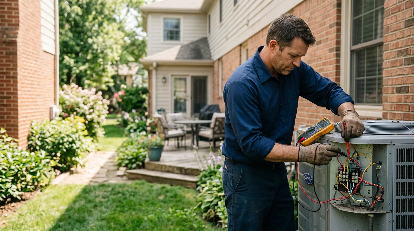 HVAC technician working near Ivanhoe, VA